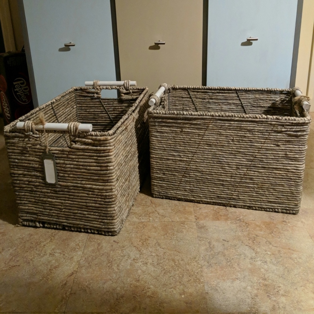 Lg storage baskets! 2/$23
